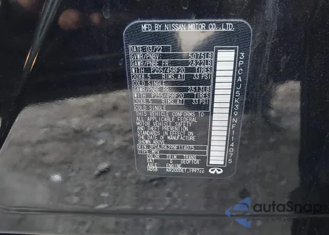 2022 Infiniti Qx55 Essential Awd z USA, uszkodzony, nr VIN 3PCAJ5K39NF114075